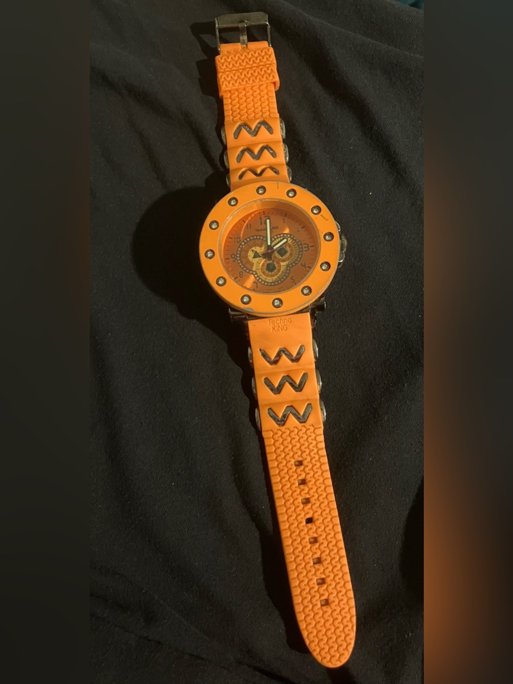Orange Silicone Men’s Watch